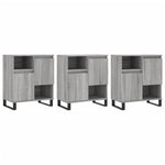 Sideboards 3 pcs Grey Sonoma Engineered Wood 3190163