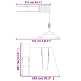 Outdoor Playset Impregnated Wood Pine 3157035