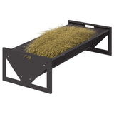 Livestock Feeding Trough Black 108 x 50 x 28 cm 874615