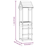 ZNTS Play Tower 53x46.5x194 cm Solid Wood Pine 826526