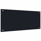 Kitchen Backsplash 2 pcs Black 90 x 40 cm Tempered Glass 3415437
