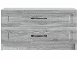 Bedside Cabinet Grey Sonoma 62 x 34.5 x 44.5 cm Engineered Wood 895701