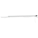Manual Awning Frame with LEDs White 4 x 3 m Aluminium 42024800