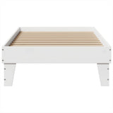 Bed Frame without Mattress White 90x200 cm Solid Wood Pine 855365
