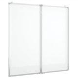 Magnetic Whiteboard Foldable 100x100x1.7 cm Aluminium 4005354