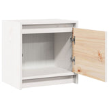 ZNTS Bedside Cabinets 2 pcs White 40x30.5x40 cm Solid Pinewood 808116