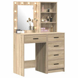 Dressing Table 2 pcs Brown 50 x 41 x 135 cm Engineered Wood 3334202