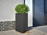 Garden Planters 2 pcs Black Triangular 40x34.5x75 cm Steel 851158
