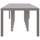 Garden Table Light Grey 350 x 100 x 74 cm Poly Rattan 3378527