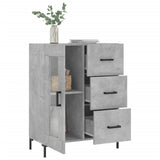 Sideboard Concrete Grey 69.5x34x90 cm Engineered Wood 828048