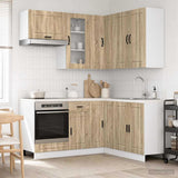 Kitchen Unit PORTO 8 pcs Sonoma Oak Engineered Wood 3438413