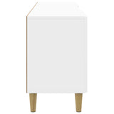 TV Cabinet High Gloss White 150 x 31 x 50 cm Engineered Wood 894689