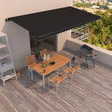 Manual Retractable Awning 600x350 cm Anthracite 3069239