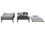 Black-layer wrought iron high and low bed with pull-out bed, reinforced metal bed frame for W3987P434161