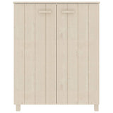 Shoe Cabinet "HAMAR" Honey Brown 85x40x108 cm Solid Wood Pine 340516