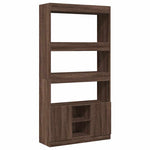 Highboard Brown Oak 92x33x180 cm Engineered Wood 3309624