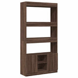 Highboard Brown Oak 92x33x180 cm Engineered Wood 3309624
