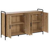Sideboard Artisan Oak 135 x 33 x 81 cm Engineered Wood 3434082