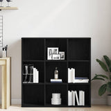 Book Cabinet Black Oak 98x29x97.5 cm Engineered Wood 862472
