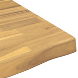 Live Edge Table Top 90 x 60 x 3.5 cm Rectangular White 938616