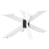 Coffee Table Leg Spider Shape White 98x58x cm Steel 4013109