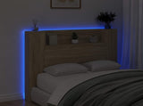 Headboard Cabinet with LED Sonoma 120 x 16.5 x 103.5 cm 8006537