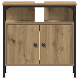 Bathroom Sink Cabinet Artisan Oak 60x30x60 cm Engineered Wood 862233