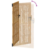 Garden Gate 85 x 200 cm Powder-coated steel Black Lockable 153237