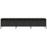 TV Cabinet Black 202x39x43.5 cm Cold-rolled Steel 3307149