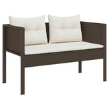 Garden Sofa Set 6 pcs Brown and cream Poly Rattan 4104701