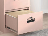 File Cabinet 2 pcs Pink 44 x 50 x 139 cm Cold-Rolled Steel 3406155