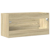 Sink Cabinet Sonoma Oak 100x38.5x48 cm Engineered Wood 856232