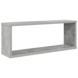Wall Cube Shelf 4 pcs Concrete Grey 60x15x23 cm Engineered Wood 807146
