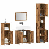 4 Piece Bathroom Furniture Set Old Wood Engineered Wood 3328553