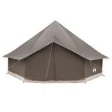 Tipi Tent Brown Grey 500 x 500 x 300 cm Polyester and Steel 42029033