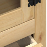 Glass Display Cabinet Corona 99x43x187 cm Solid Wood Pine 4005682