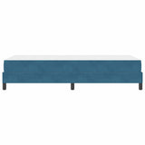 Box Spring Bed with Mattress Dark Blue 80 x 220 cm Fabric 3398771