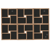 Collage Photo Frame for 24x Picture Light Brown MDF 332785