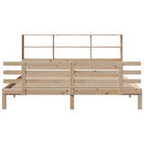 Bookcase Bed without Mattress 200x200cm Solid Wood Pine 3322765