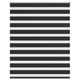 Zebra Blind 140 x 175 cm Black 240224