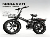 KOOLUX X11 750W Dual Battery Folding Electric Bike 20*4.0 Kenda Fat Tire Hydraulic Brake E-Bike 41736591