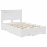 Bed Frame with Drawer with Headboard Manual Engineered Wood 3410326