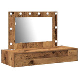 Dressing Table Brown 100 x 40 x 70 cm Engineered Wood 865242