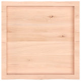 Table Top 60x60x cm Untreated Solid Wood Live Edge 363870