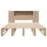 Bookcase Bed without Mattress 150x200 cm King Size Solid Wood 3323878