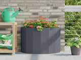 Planter Anthracite 60 x 30 x 50 cm Steel 883719