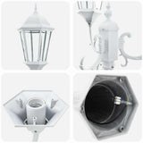 Garden Light White 61 x 53 x 235 cm Aluminium and Glass 42000334