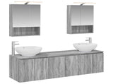 Bathroom Cabinet Set 5 pcs Grey Sonoma Engineered Wood 3406484