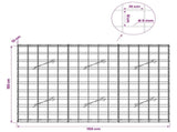 Gabion with 5 mm Wire and 10x10 cm Mesh 150x10x100 cm 3464925