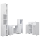 4 Piece Bathroom Furniture Set White 3071711